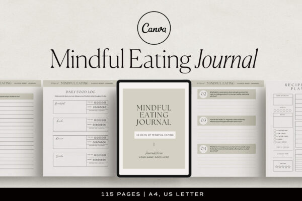 Mindful Eating Journal Template