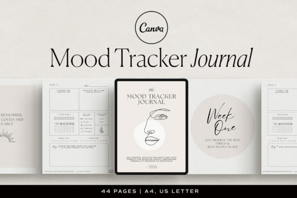Mood Tracker Journal Template