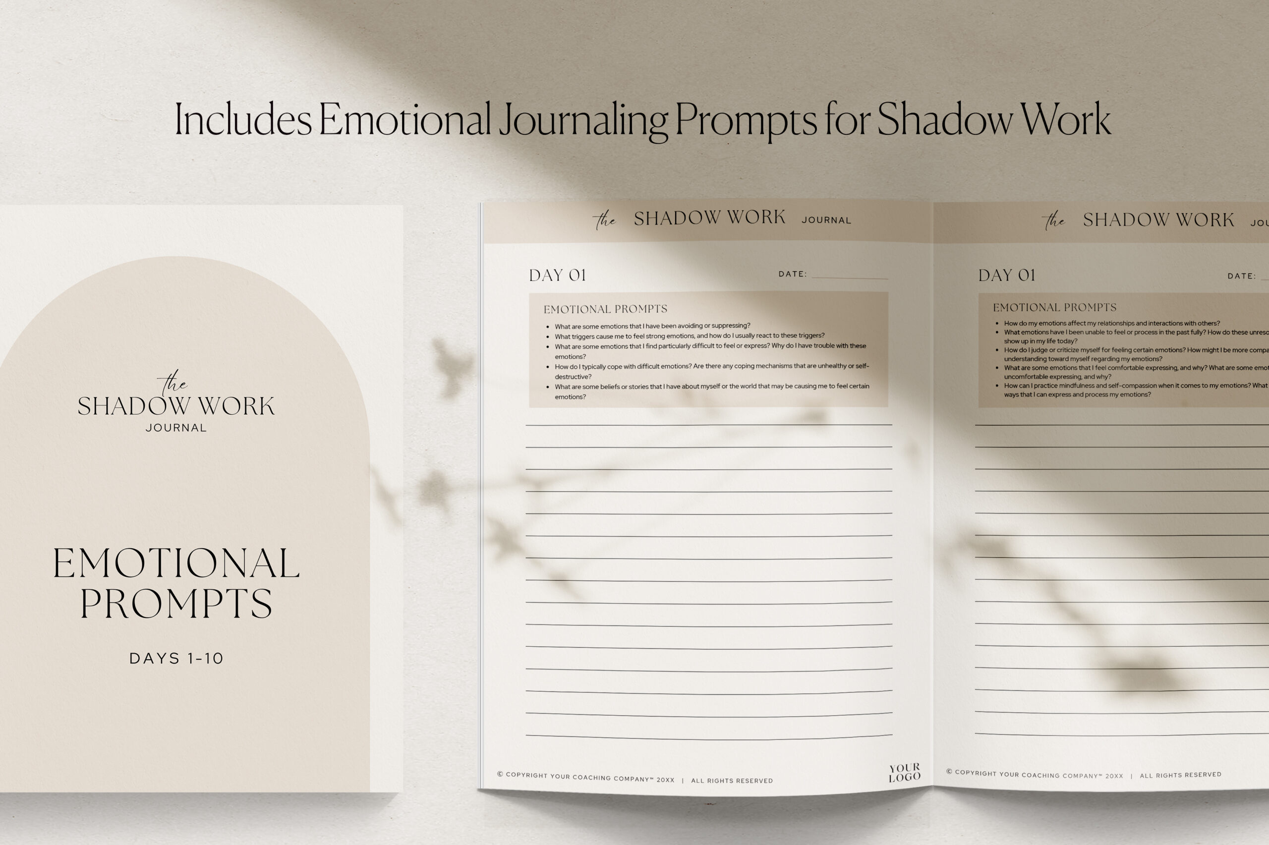 Shadow Work Journal for Women Prompts Graphic by designmela01