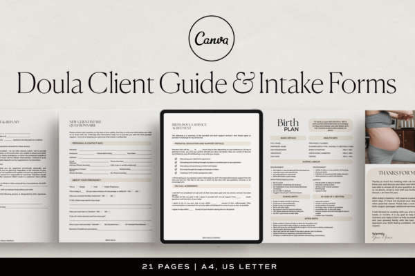 Doula Client Guide & Intake Forms