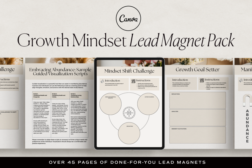 Growth Mindset Lead Magnet Pack