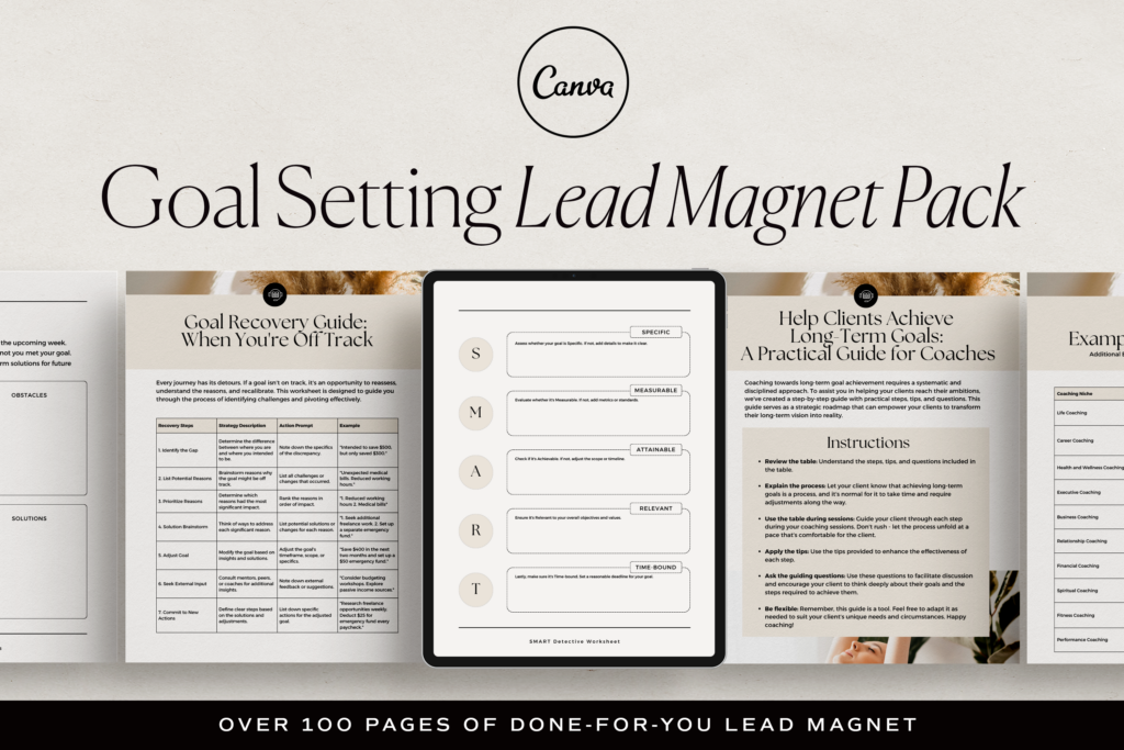 Goal Setting Lead Magnet Pack