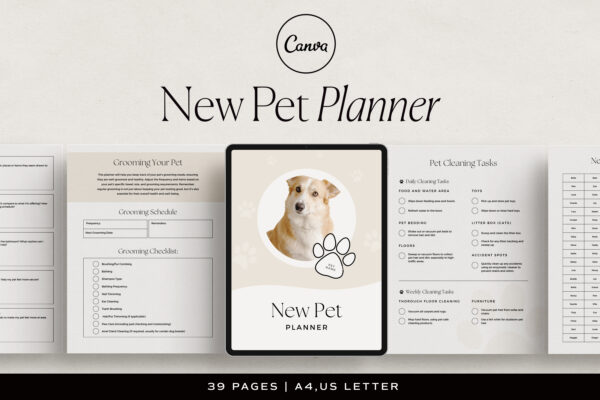 New Pet Planner Canva