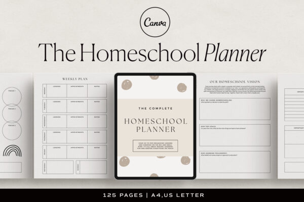Homeschool Planner Canva Template